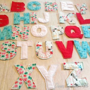 Quilted Alphabet Letters